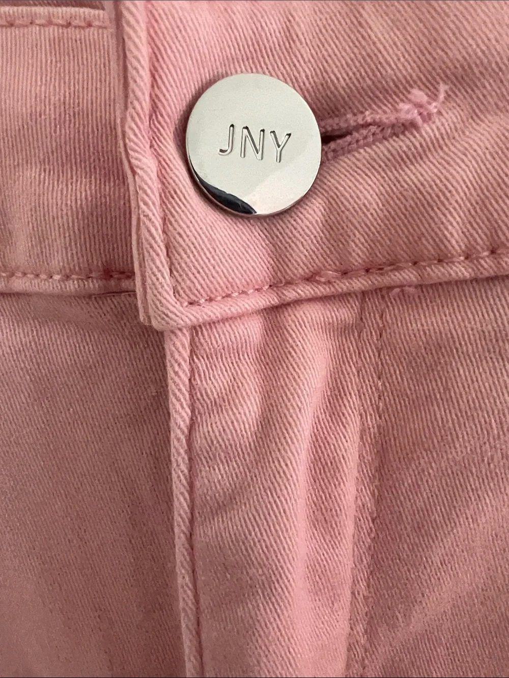 Jones New York Pastel Pink Cropped Straight Capri Jeans - 14